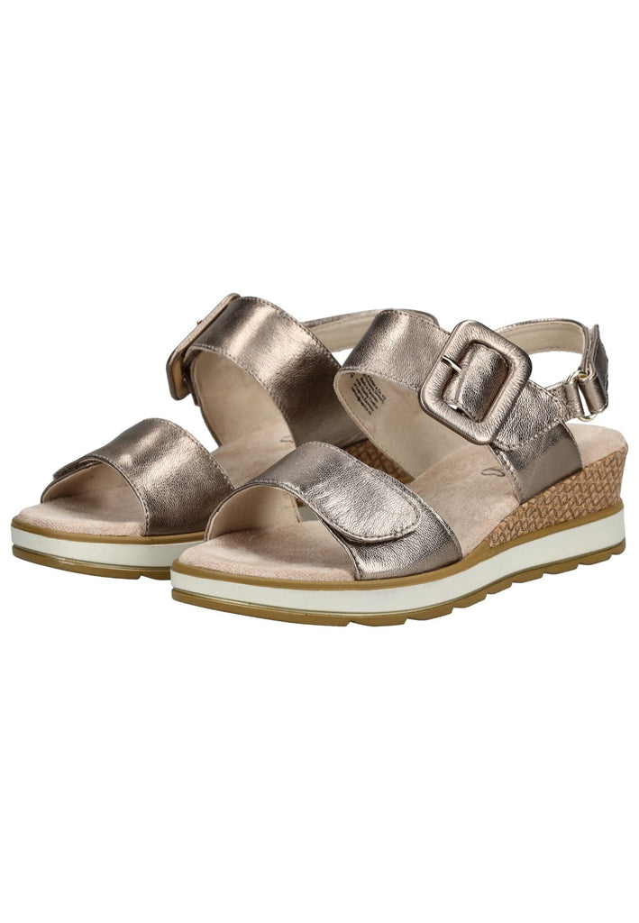 Caprice Sandalen Leder Taupe