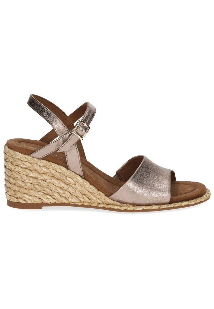 Caprice Sandalen Leder Taupe