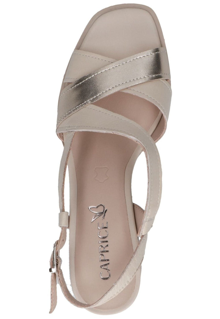 Caprice Sandalen Leder Weiß/Beige