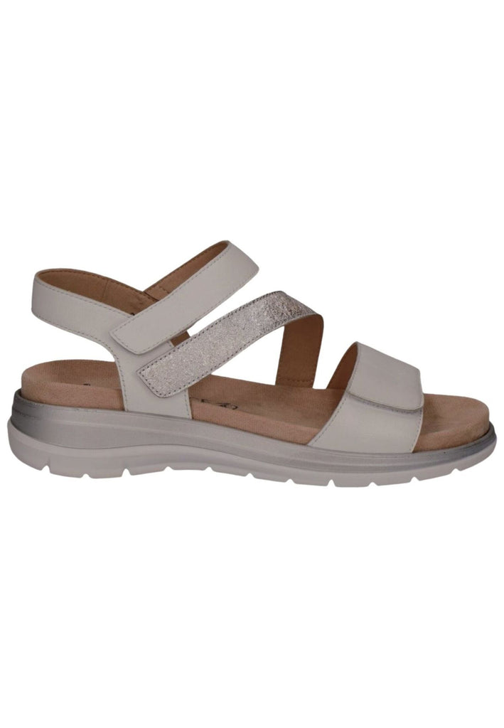 Caprice Sandalen Leder Weiß/Silber