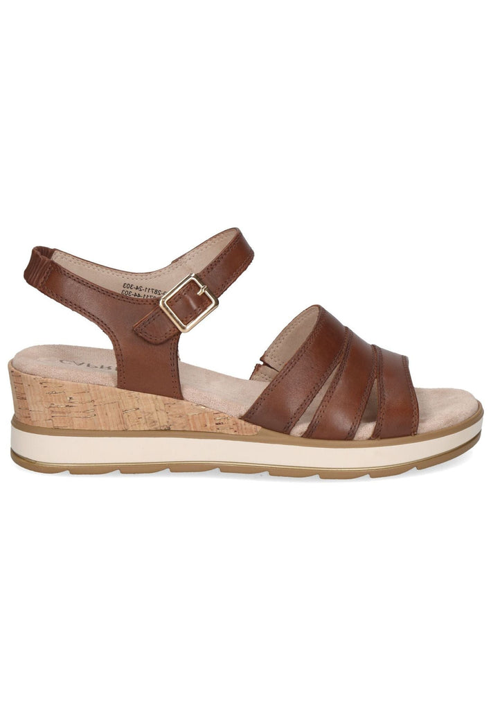 Caprice Sandalen Nappaleder Cognac