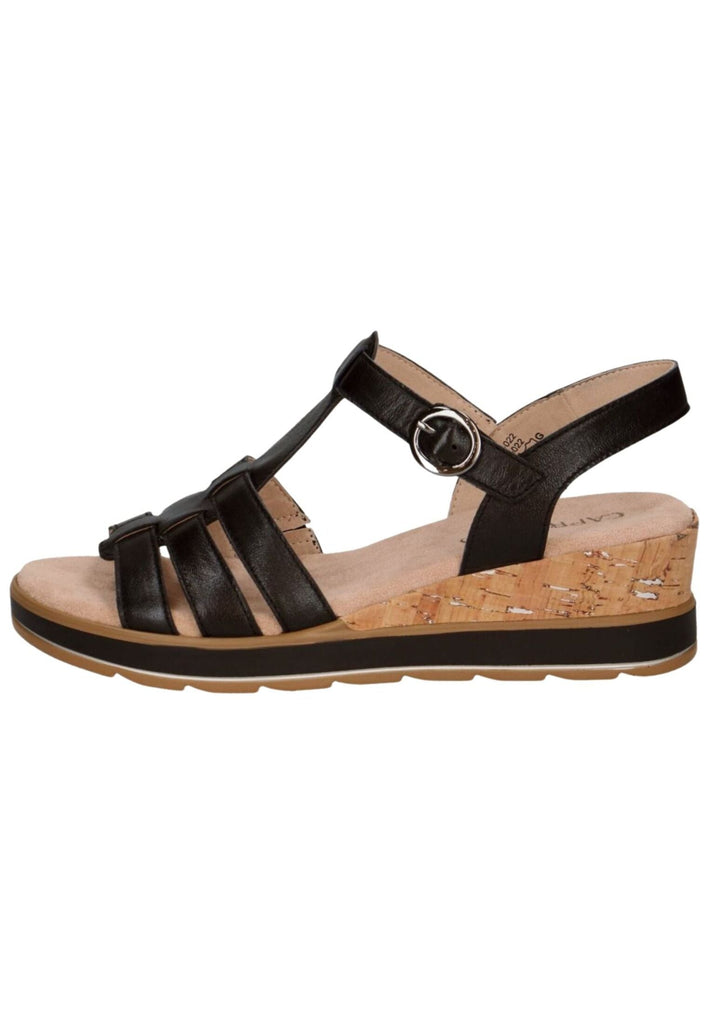 Caprice Sandalen Nappaleder Schwarz
