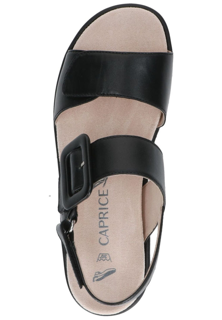 Caprice Sandalen Nappaleder Schwarz