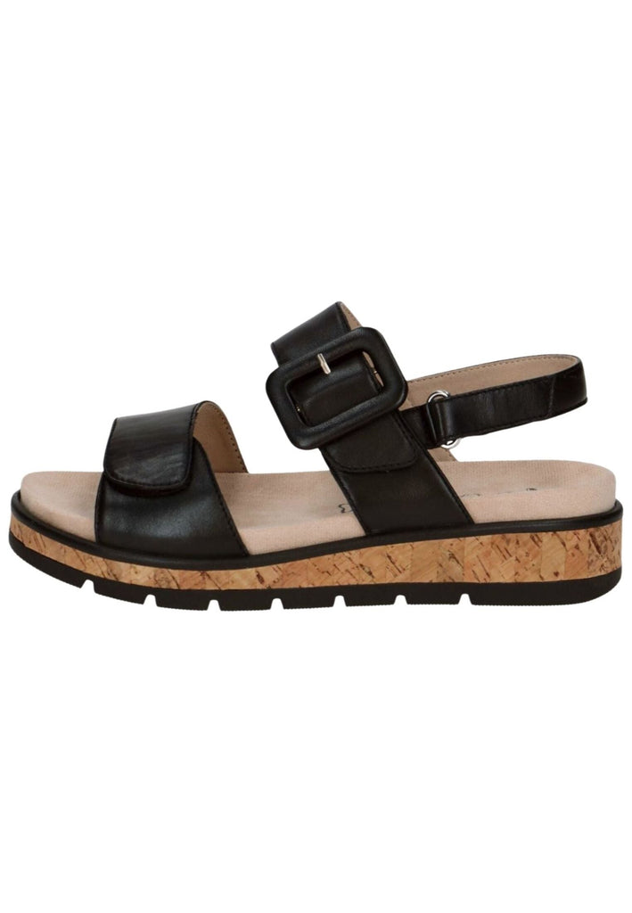 Caprice Sandalen Nappaleder Schwarz