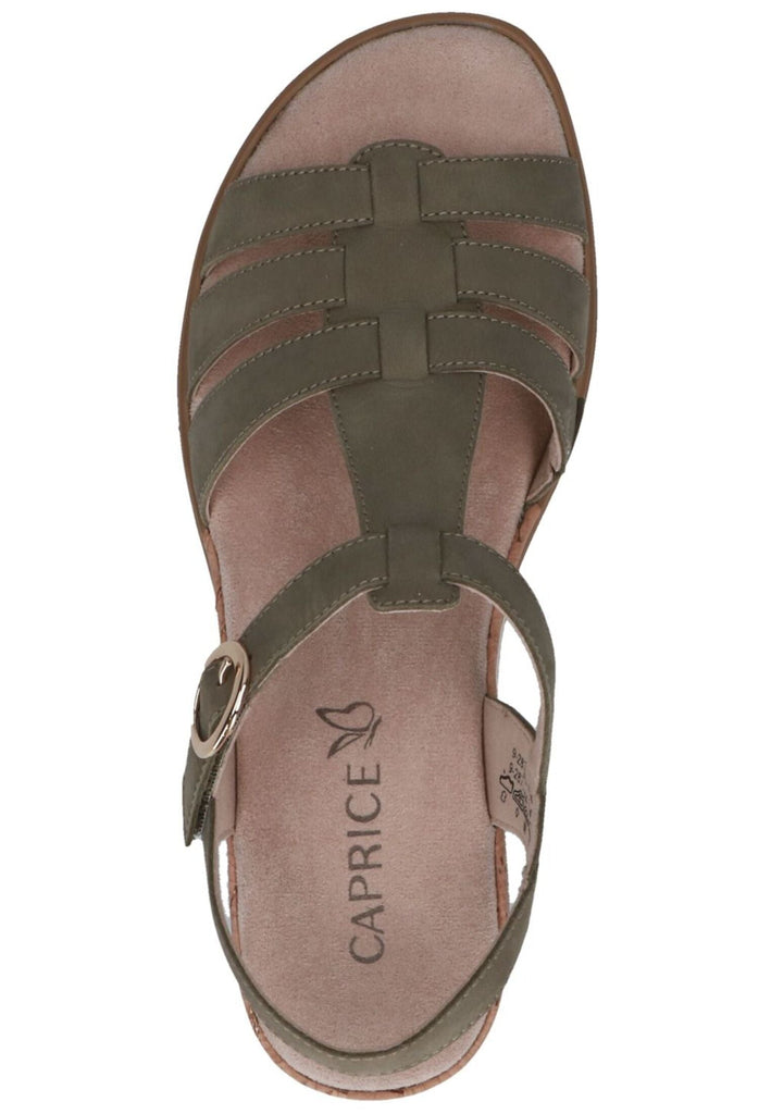 Caprice Sandalen Nubukleder Oliv
