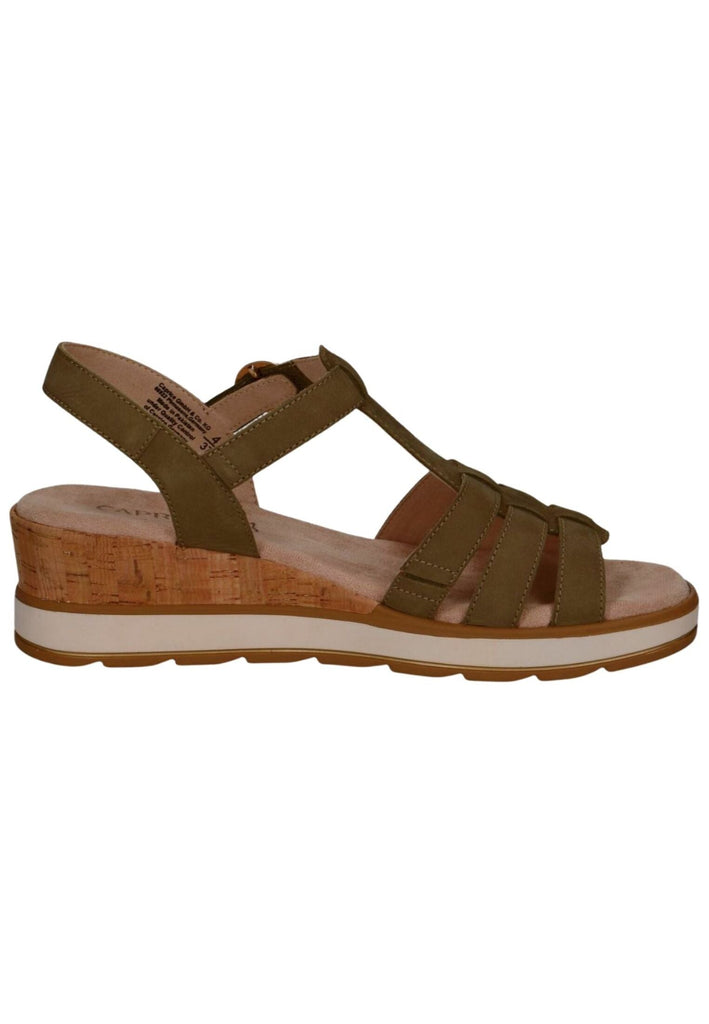 Caprice Sandalen Nubukleder Oliv
