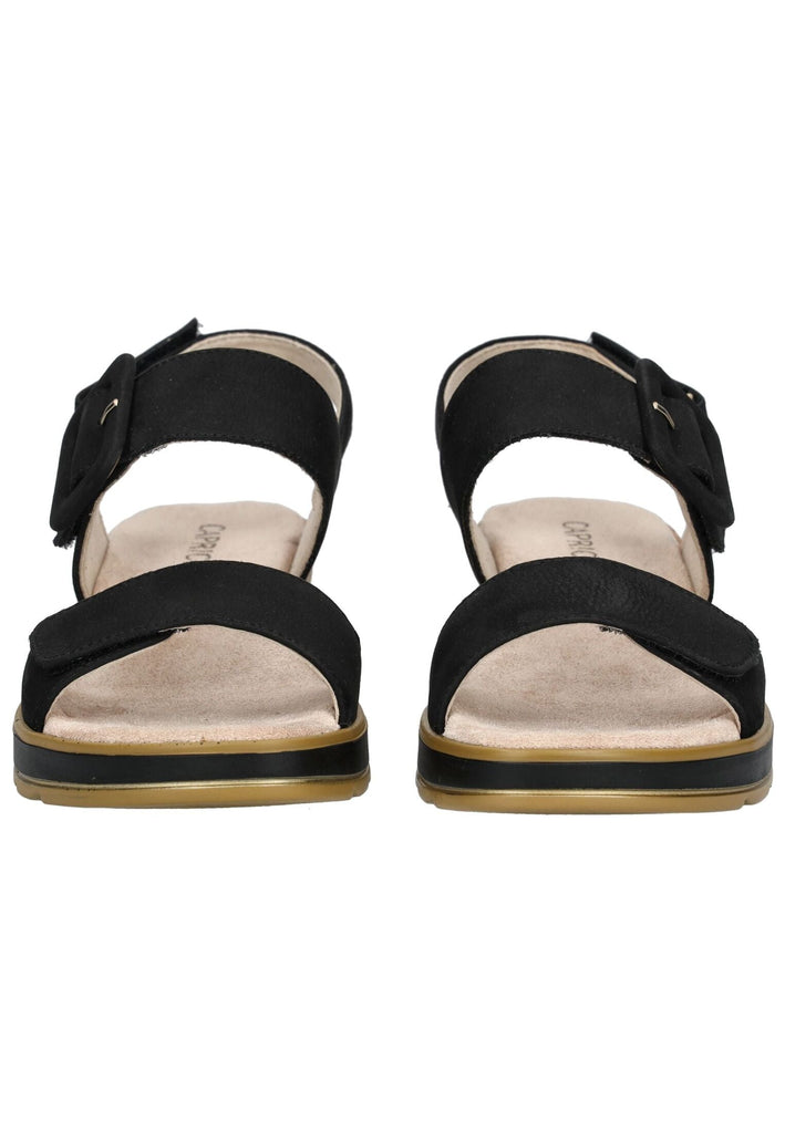 Caprice Sandalen Nubukleder Schwarz