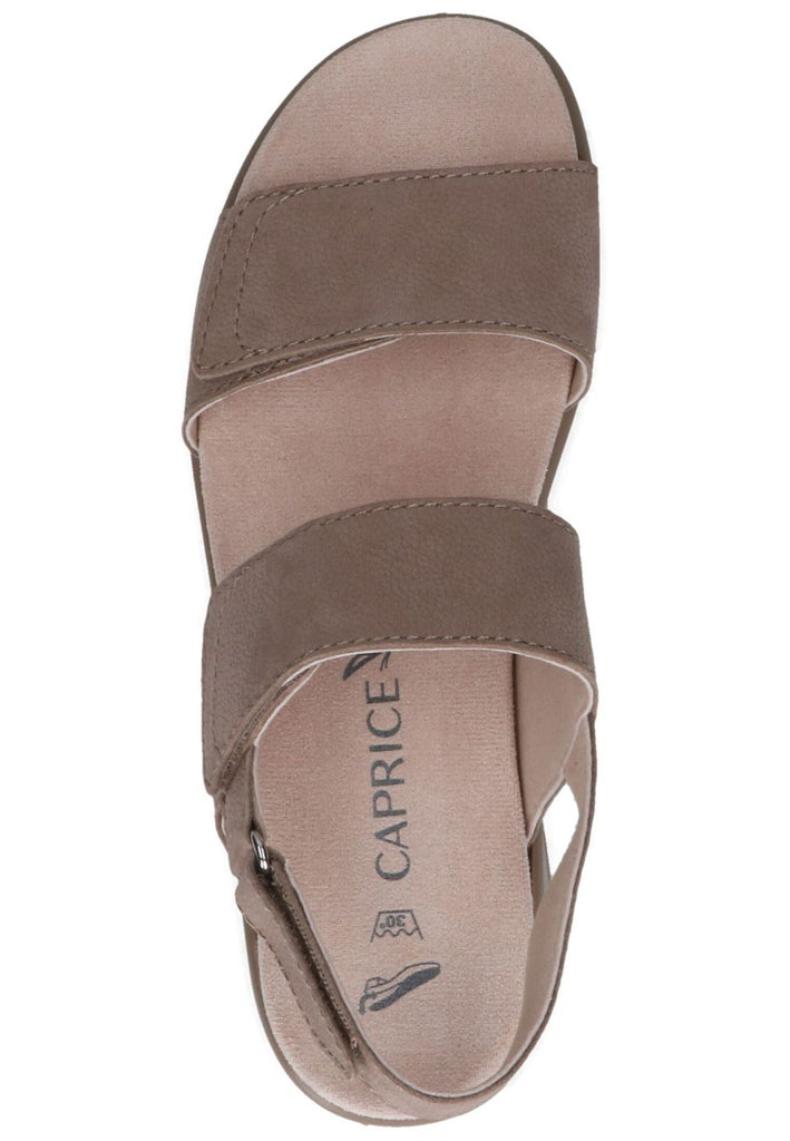 Caprice Sandalen Nubukleder Taupe