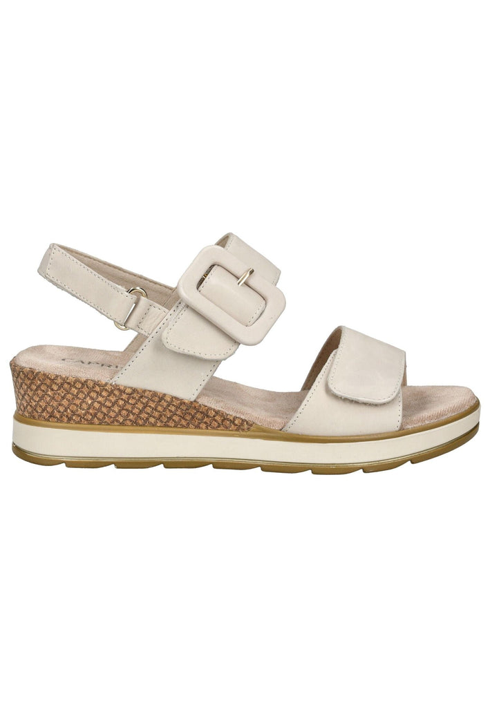 Caprice Sandalen Nubukleder Weiß