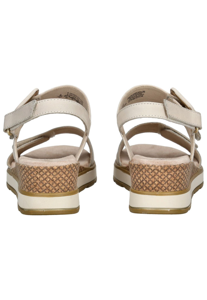 Caprice Sandalen Nubukleder Weiß