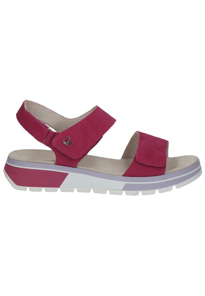Caprice Sandalen Veloursleder Fuchsia
