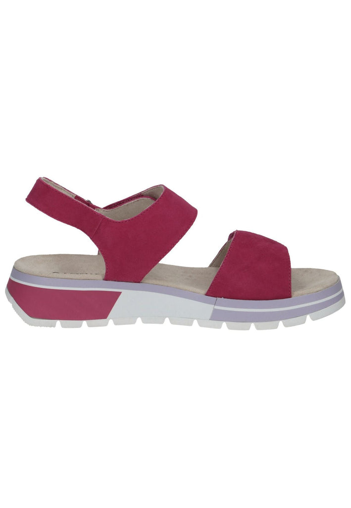Caprice Sandalen Veloursleder Fuchsia