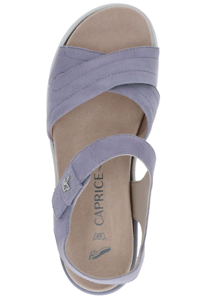 Caprice Sandalen Veloursleder Lavendel