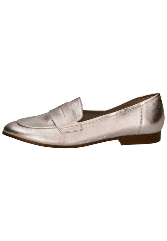 Caprice Slipper Leder Metallic