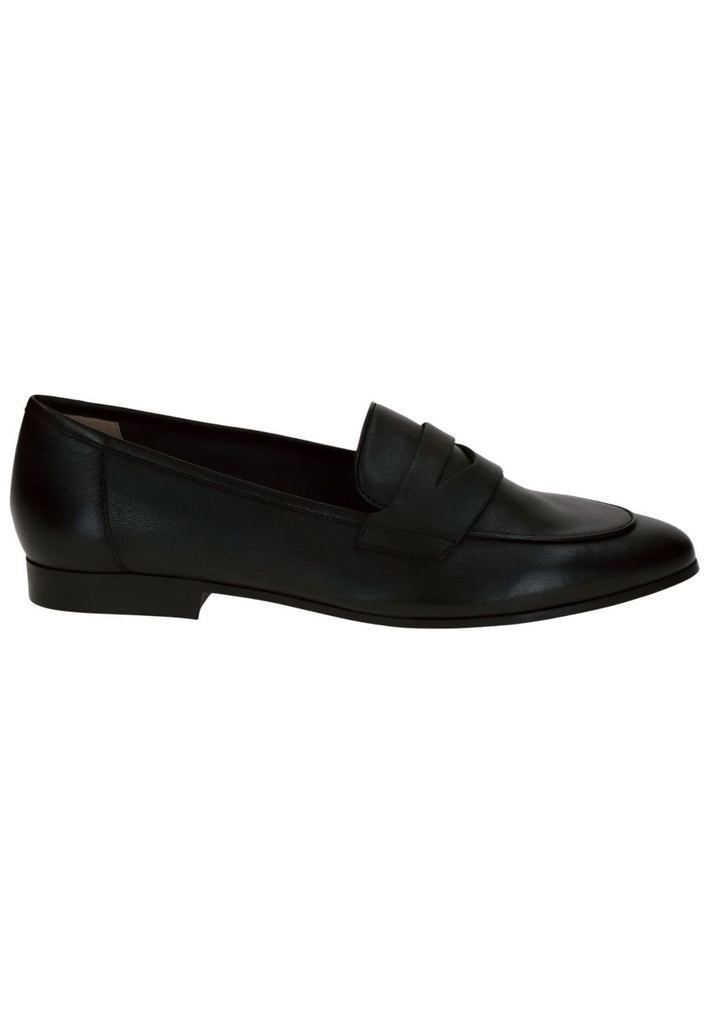 Caprice Slipper Leder Schwarz