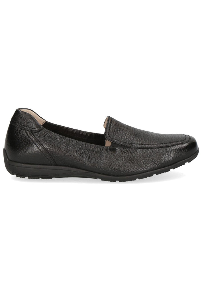 Caprice Slipper Leder Schwarz