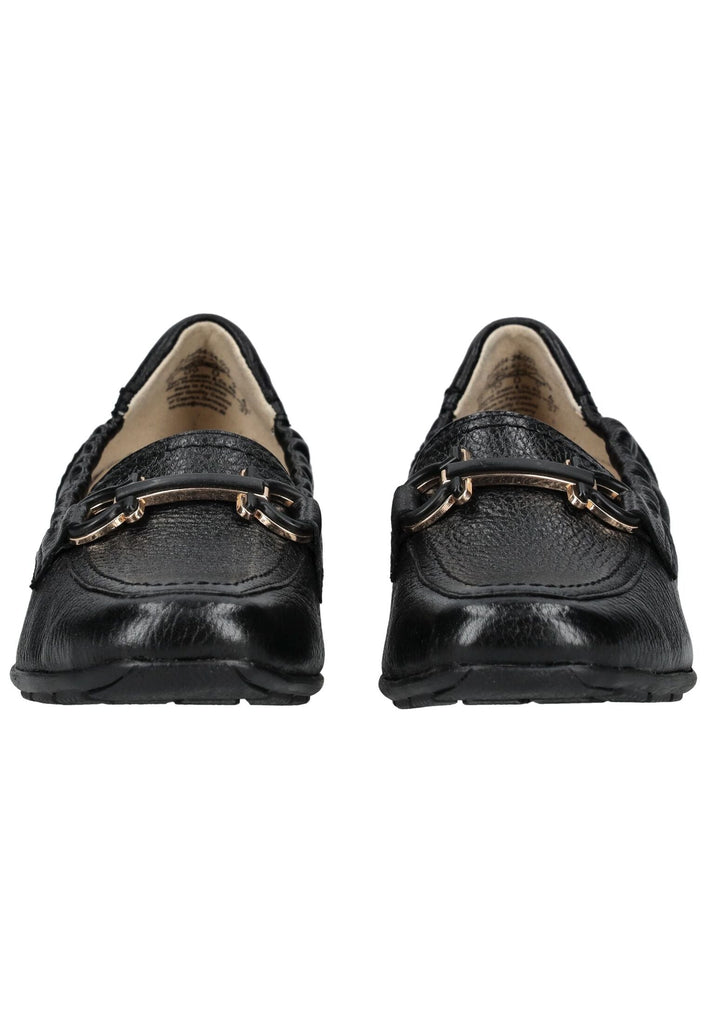 Caprice Slipper Leder Schwarz