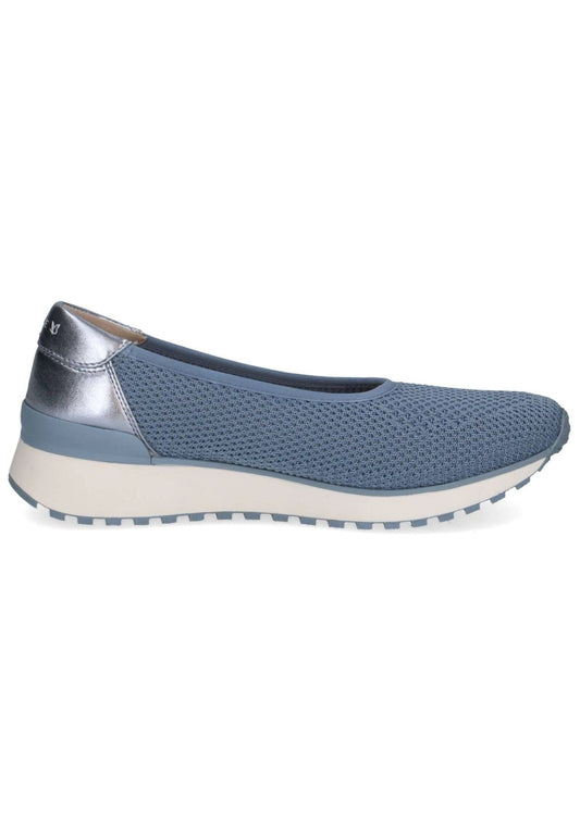 Caprice Slipper Lederimitat/Textil Mittelblau