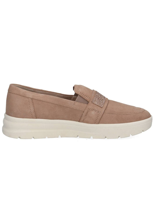 Caprice Slipper Veloursleder Sand