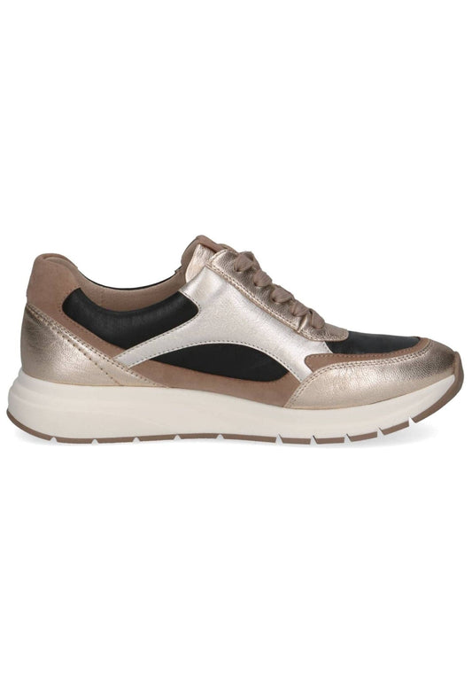 Caprice Sneaker Leder Schwarz/Gold