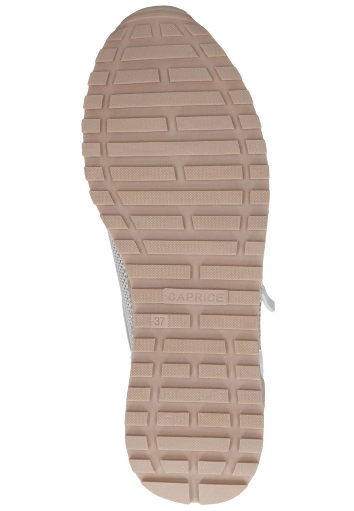 Caprice Sneaker Leder/Textil Weiß/Gold