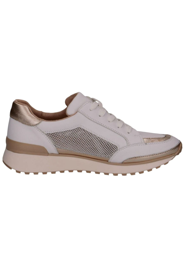 Caprice Sneaker Leder/Textil Weiß/Gold