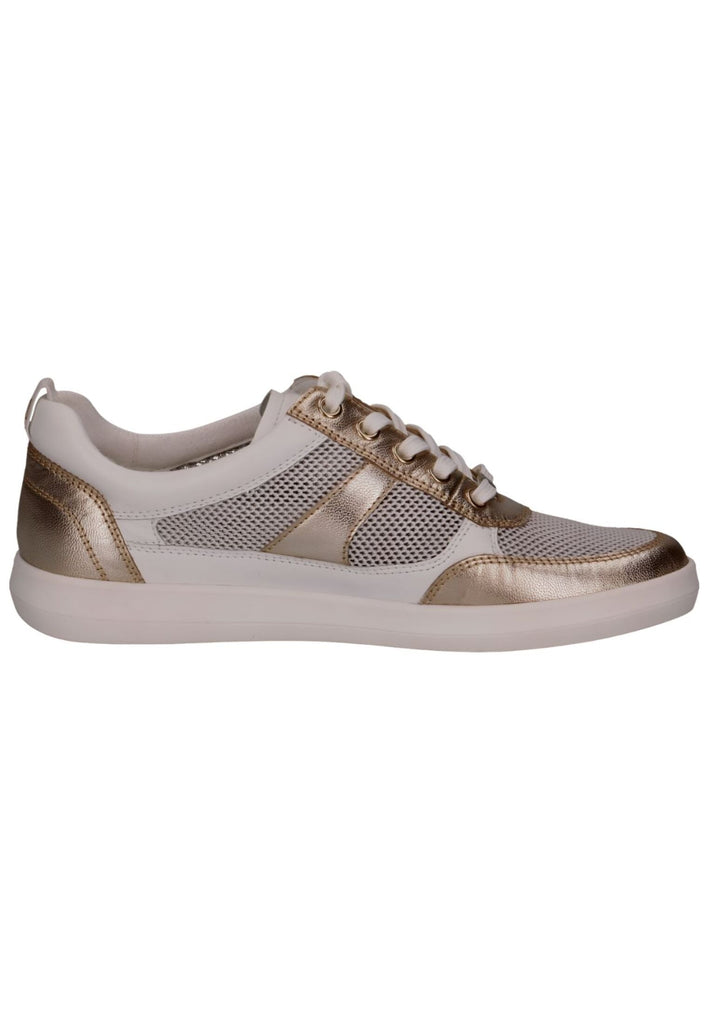 Caprice Sneaker Leder/Textil Weiß/Gold