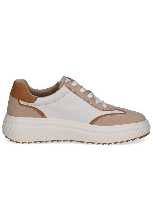 Caprice Sneaker Leder Weiß/Beige