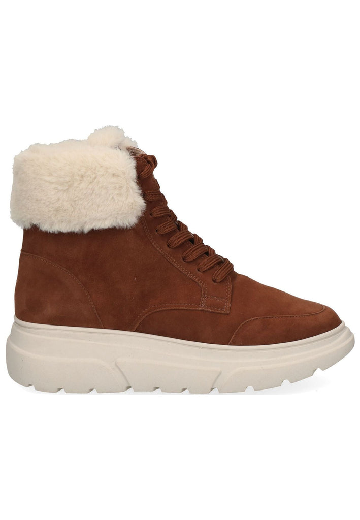 Caprice Sneaker Veloursleder/Textil Cognac Warmfutter