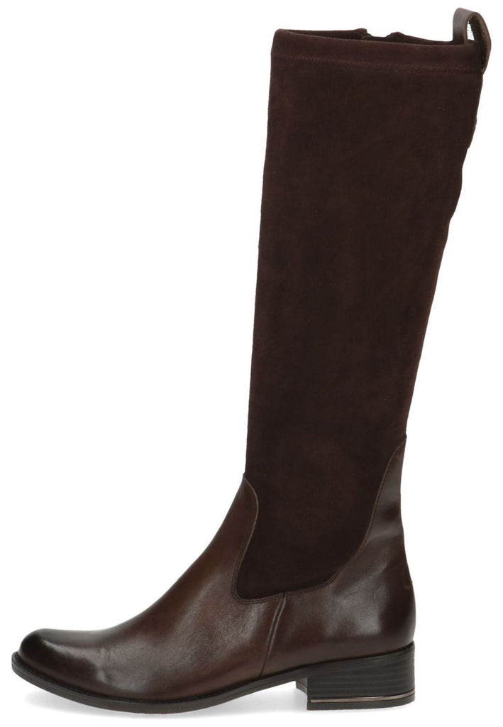 Stiefel Caprice Stiefel Leder/Textil Dunkelbraun