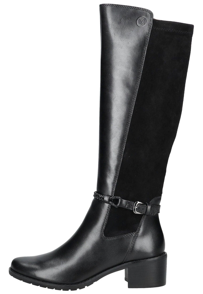 Stiefel Caprice Stiefel Leder/Textil Schwarz