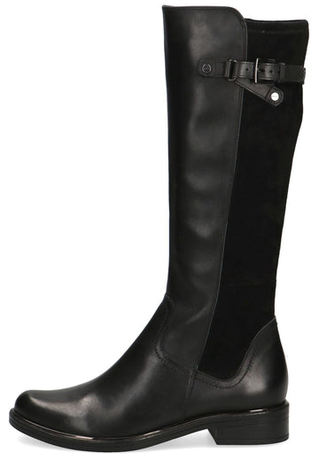 Stiefel Caprice Stiefel Leder/Textil Schwarz Kombi