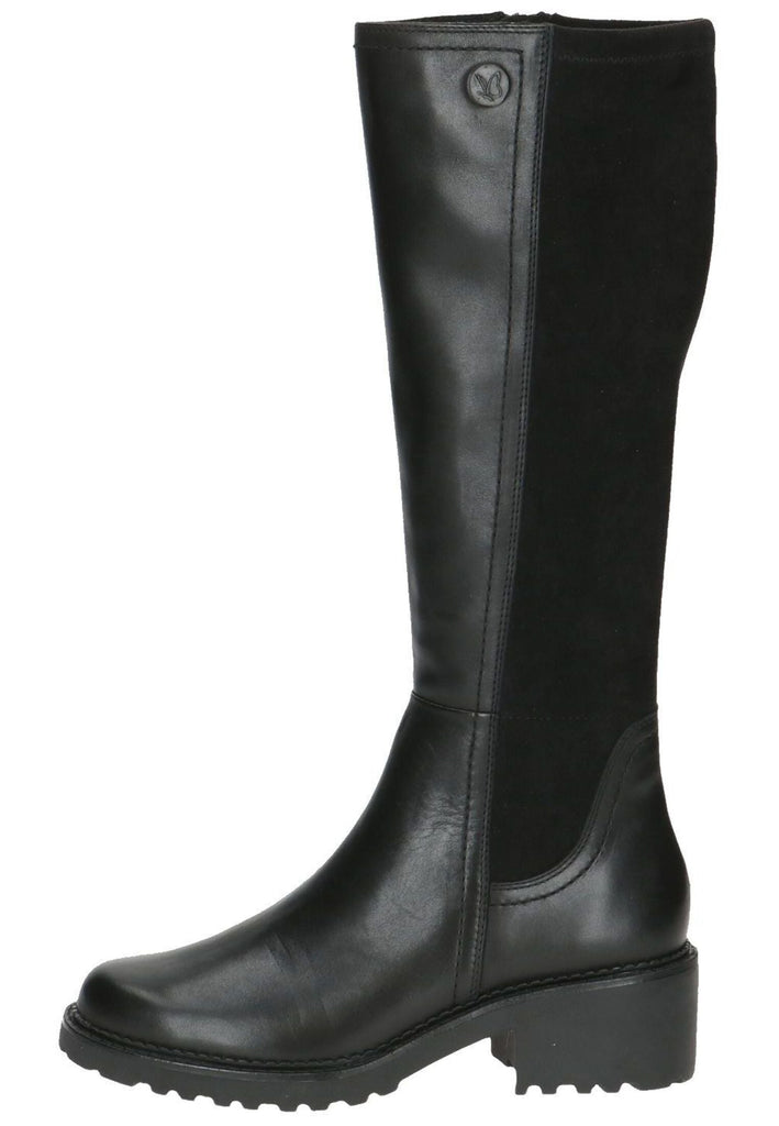 Stiefel Caprice Stiefel Leder/Textil Schwarz Warmfutter