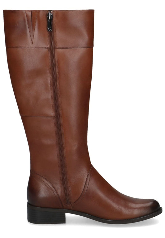 Caprice Stiefel Leder Cognac