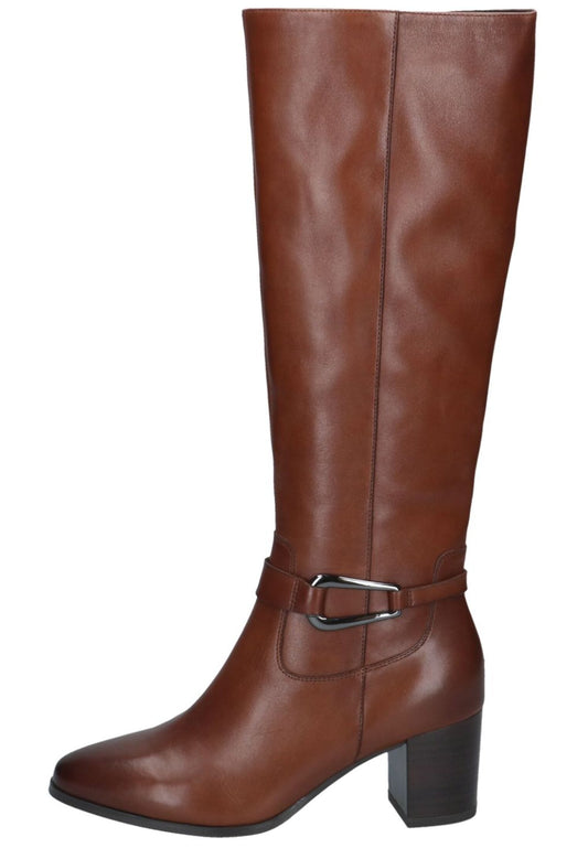 Caprice Stiefel Leder Cognac