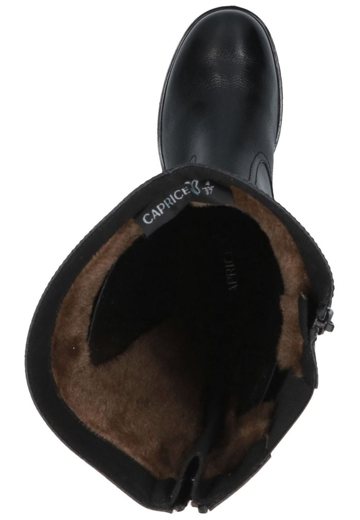 Caprice Stiefel Leder/Synthetik Schwarz Warmfutter