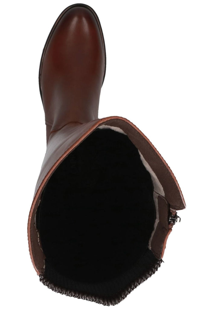 Caprice Stiefel Leder/Textil Cognac