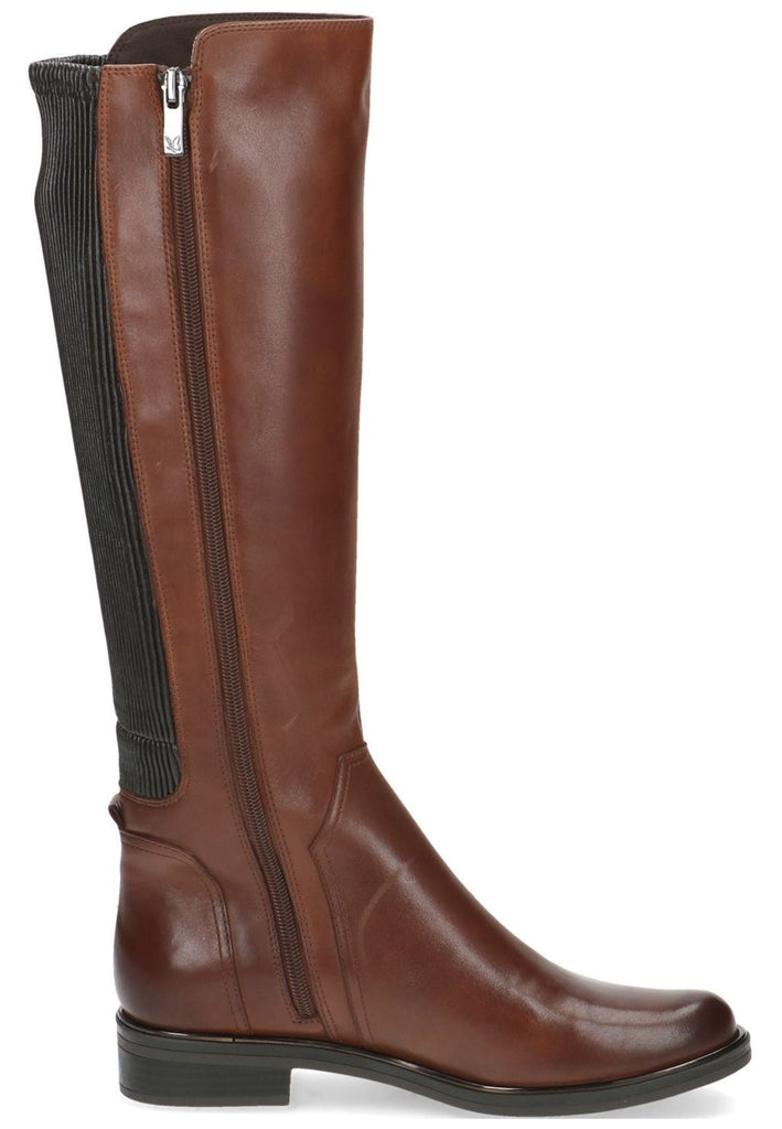 Caprice Stiefel Leder/Textil Cognac