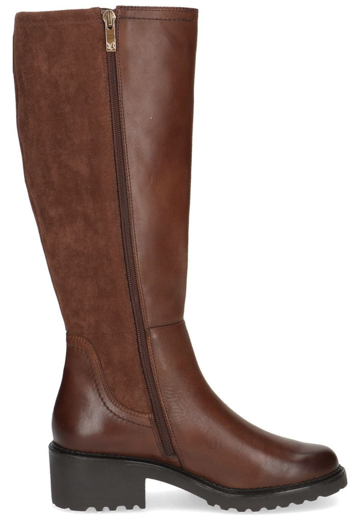 Caprice Stiefel Leder/Textil Cognac Warmfutter