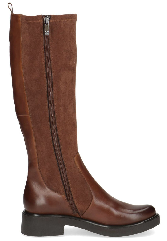 Caprice Stiefel Leder/Textil Cognac Warmfutter