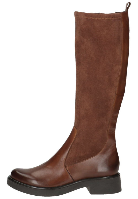 Caprice Stiefel Leder/Textil Cognac Warmfutter