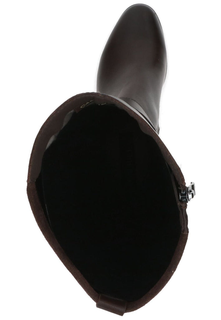 Caprice Stiefel Leder/Textil Dunkelbraun Warmfutter