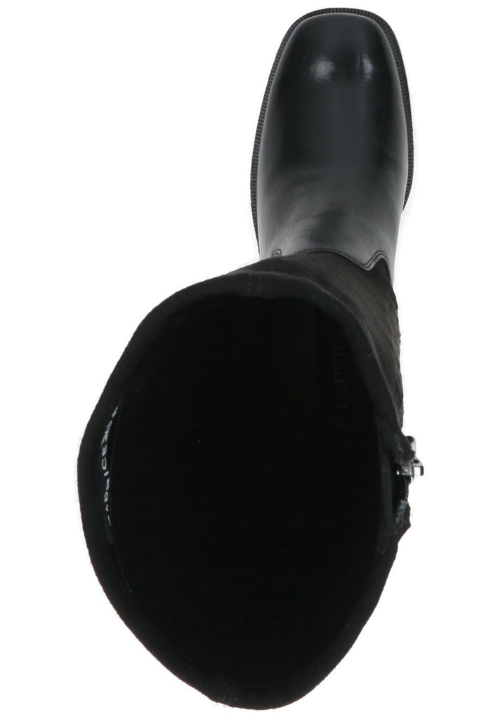 Caprice Stiefel Leder/Textil Schwarz
