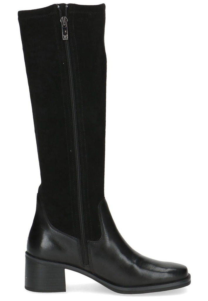 Caprice Stiefel Leder/Textil Schwarz