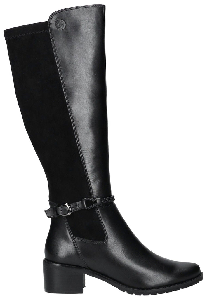 Caprice Stiefel Leder/Textil Schwarz