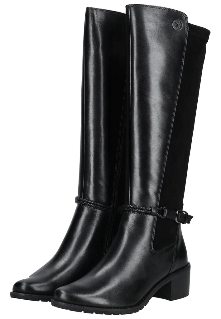 Caprice Stiefel Leder/Textil Schwarz