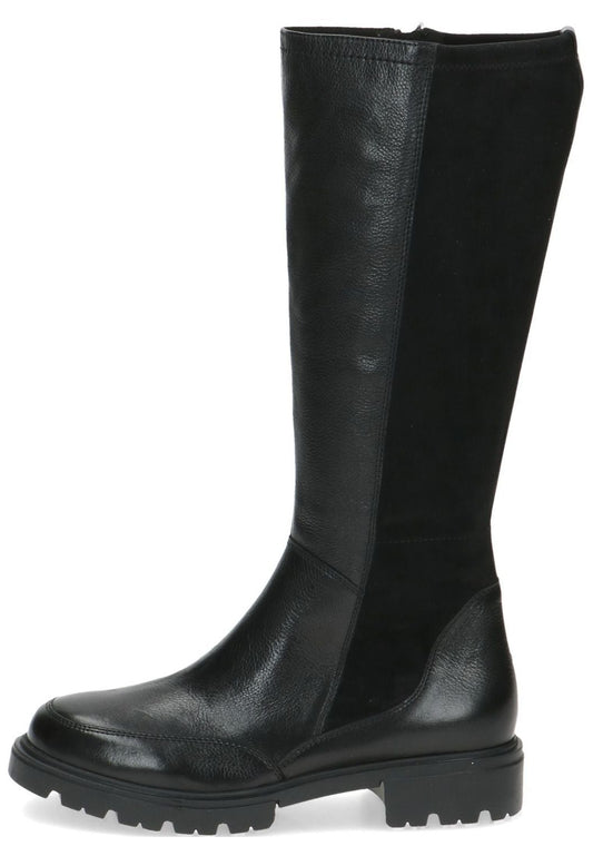 Caprice Stiefel Leder/Textil Schwarz