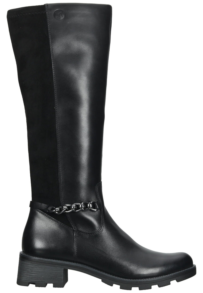 Caprice Stiefel Leder/Textil Schwarz