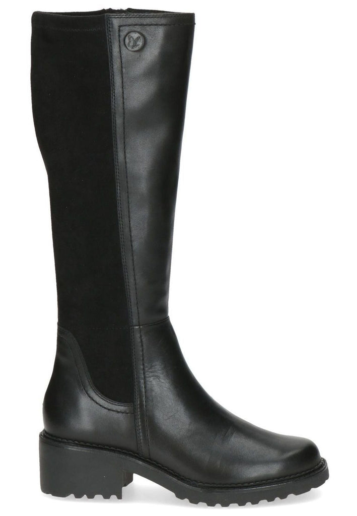 Caprice Stiefel Leder/Textil Schwarz Warmfutter