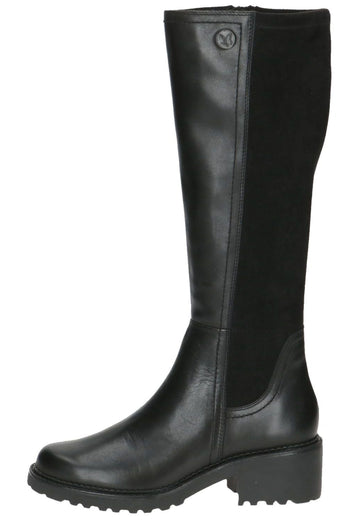 Caprice Stiefel Leder/Textil Schwarz Warmfutter
